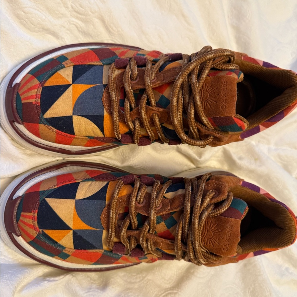 Farm Rio tennis shoes Colorful Geometric Sneakers, size 8
